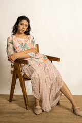 Zia Skirt Set -Peach