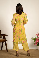 Hasina Kurta Set- Yellow