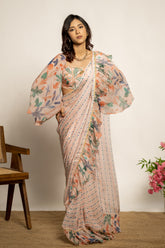Tara Saree - Peach