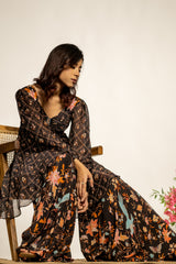 Soha Sharara Set - Black