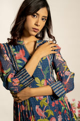 Aashna Kurta Set- Navy Blue