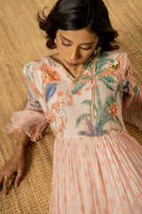 Chanda Dress- Peach RTS