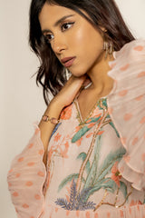 Chanda Dress- Peach RTS