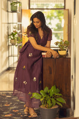 Faye Dress - Wine Purple