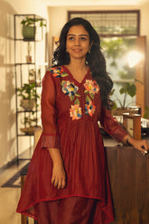 Emily Top - Ruby Maroon