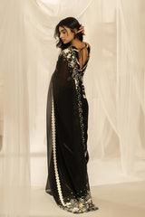 Amore Saree and Blouse- Black