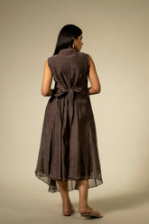 Faye Dress - Coffee Grey