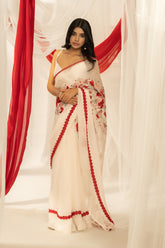 Amore Saree and Blouse - Ivory