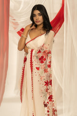Amore Saree and Blouse - Ivory