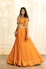 Inakshi Lehenga Set - Clementine
