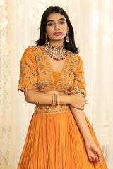 Inakshi Lehenga Set - Clementine