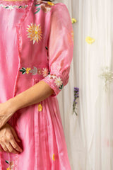 Ela Jacket Set - Punch pink