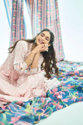 Kaviya Dress - Peach