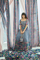 Damini Dress - Navy blue