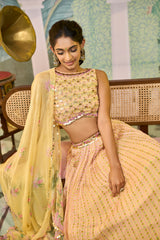 Urmi Lehenga Set - Yellow