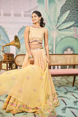 Urmi Lehenga Set - Yellow
