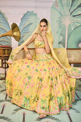Ashima Lehenga Set - Yellow