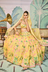Ashima Lehenga Set - Yellow