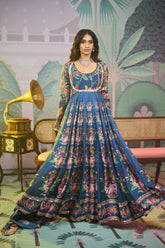 Apsara Dress - Navy blue