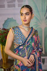 Ashima Saree - Navy Blue