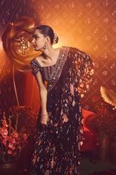 Mansi Drape saree - Black