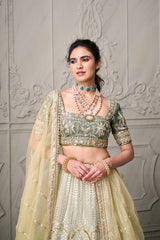 Sukanya Lehanga Set - Glassy Green