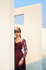 Camille Twist Dress - Royal Purple