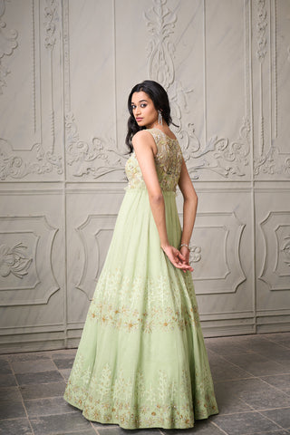 Aalaya Gown - Mint Green