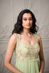 Aalaya Gown - Mint Green
