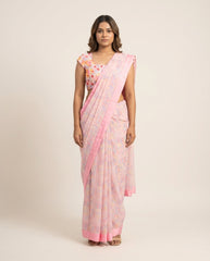 Ada Saree Set- Pink