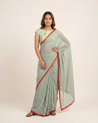 Aimi Saree Set- Green