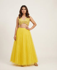 Lily Lehenga- Lemon Yellow RTS
