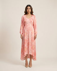 Anya Pink Bandini Dress with Jacket RTS