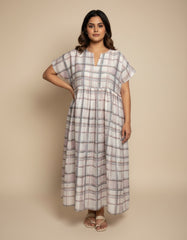 Taki Dress- White Checks