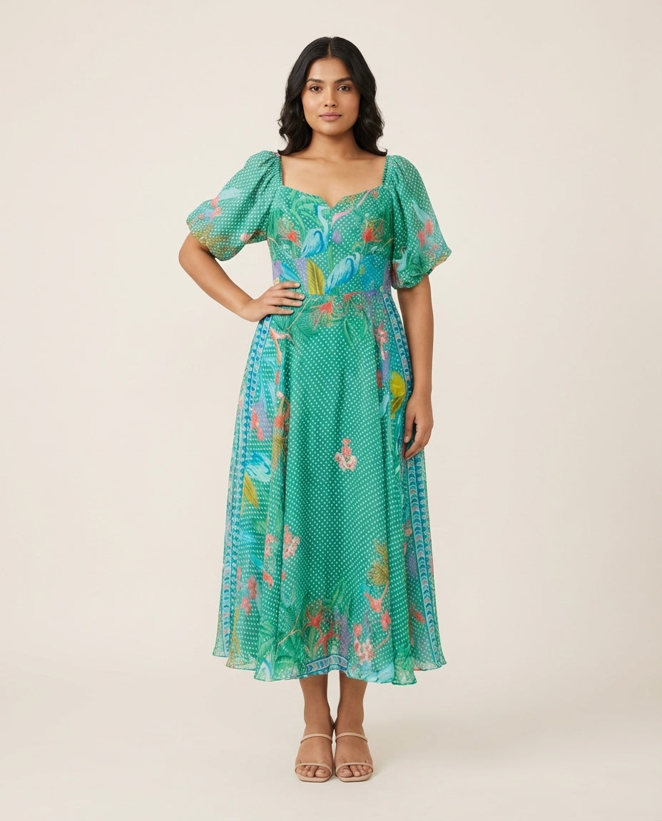 Clara Dress- Green