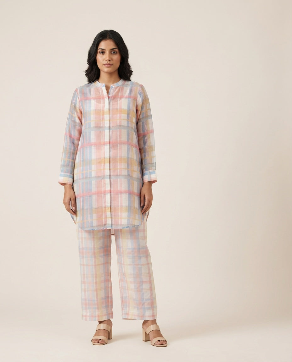 Chika Co Ord Set- Multi Colour Checks