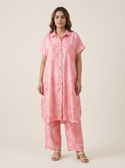 Gina Kurtha Set- Pink