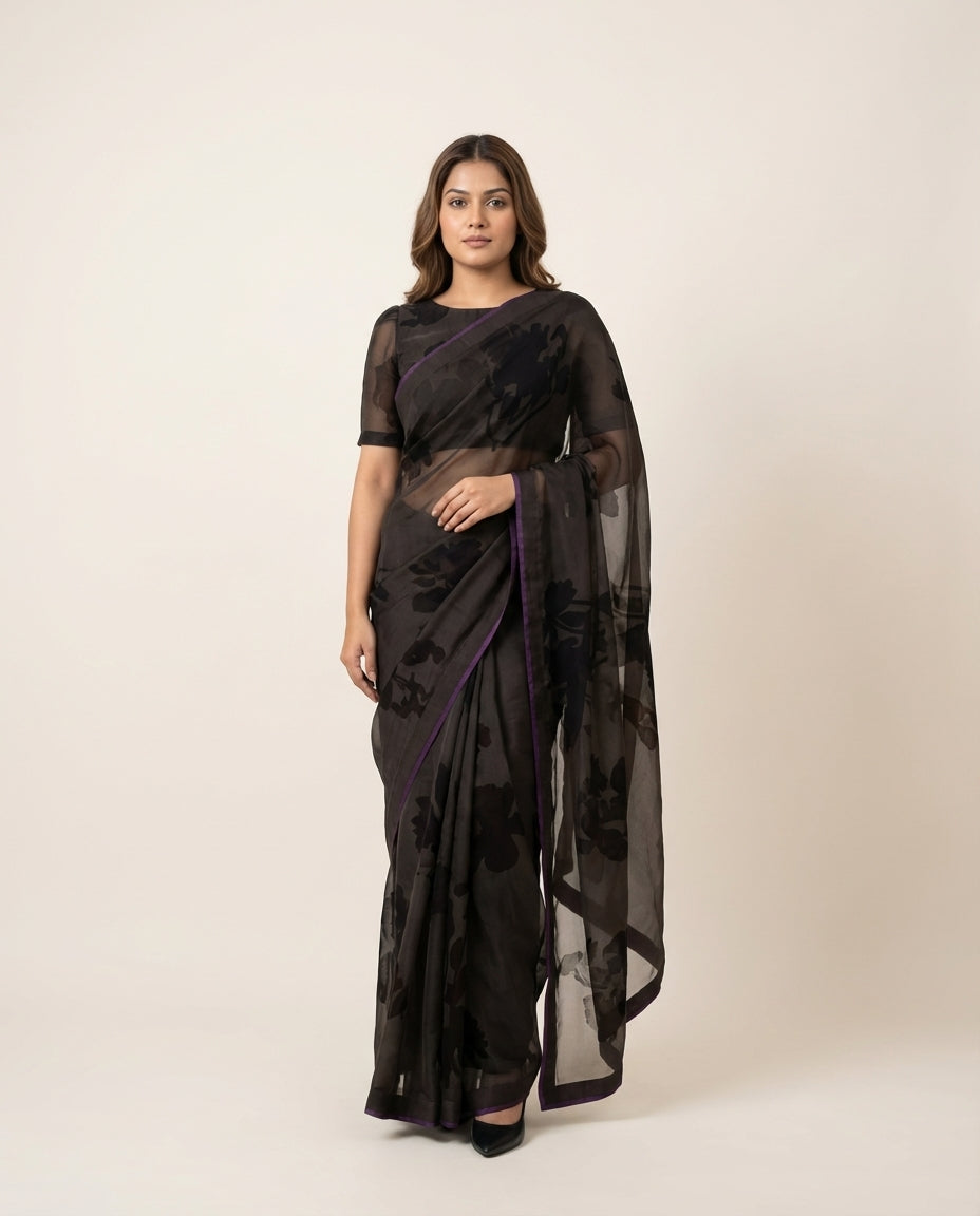 Moonlit Organza Saree with Blouse