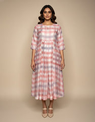 Kia Dress- Pink Checks