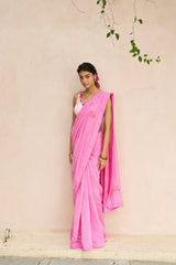 Udita Saree Set - Pink