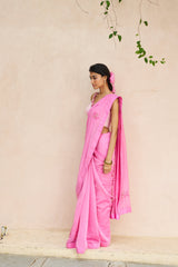 Udita Saree Set - Pink