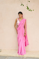 Udita Saree Set - Pink