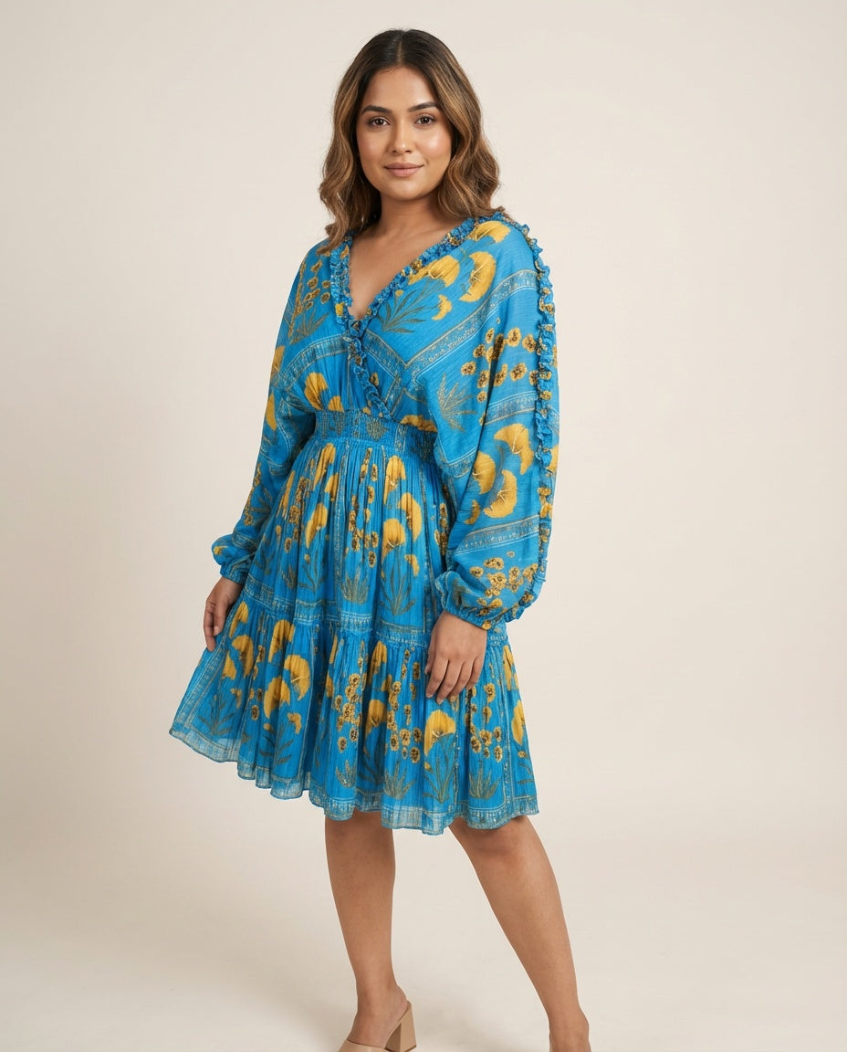 Siya Dress- Blue RTS