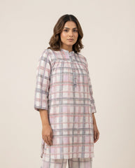 Kaza Co Ord Set- White Checks