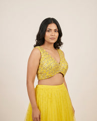 Lily Lehenga- Lemon Yellow RTS