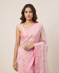 Ada Saree Set- Pink
