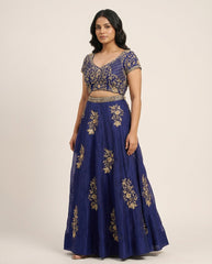 Heba Purple Lehenga RTS