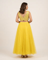 Lily Lehenga- Lemon Yellow RTS