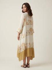 Hibi Kaftan Dress- Ivory