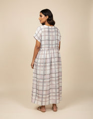 Taki Dress- White Checks